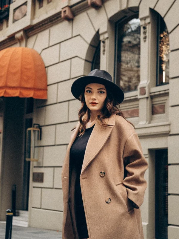 The Cocoon Wool Overcoat front view
