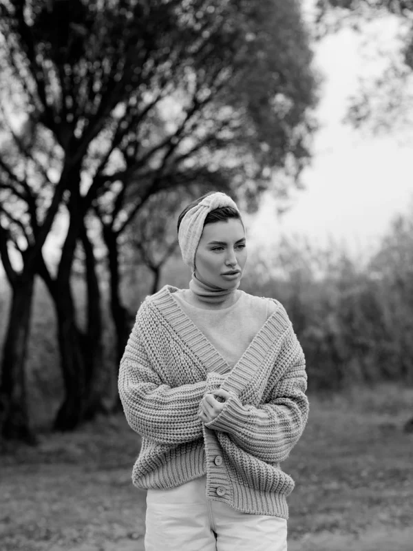 Chunky Ribbed Wool Cardigan alternate view
