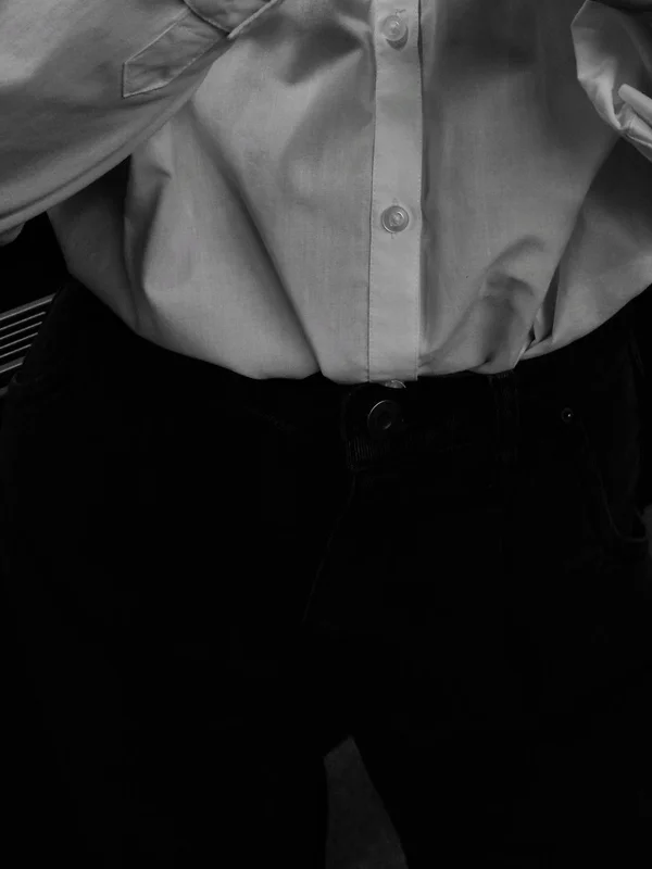 The Relaxed Poplin Shirt front view