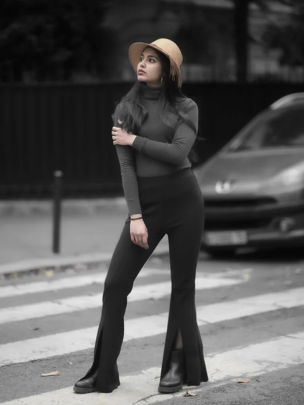 Pleated Wide-Leg Trousers draped silhouette